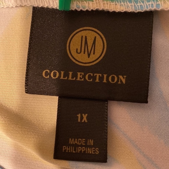 J womens JM Collection casual 3/4 sleeve stretch plus size top 1X.  NWT - Picture 3 of 4